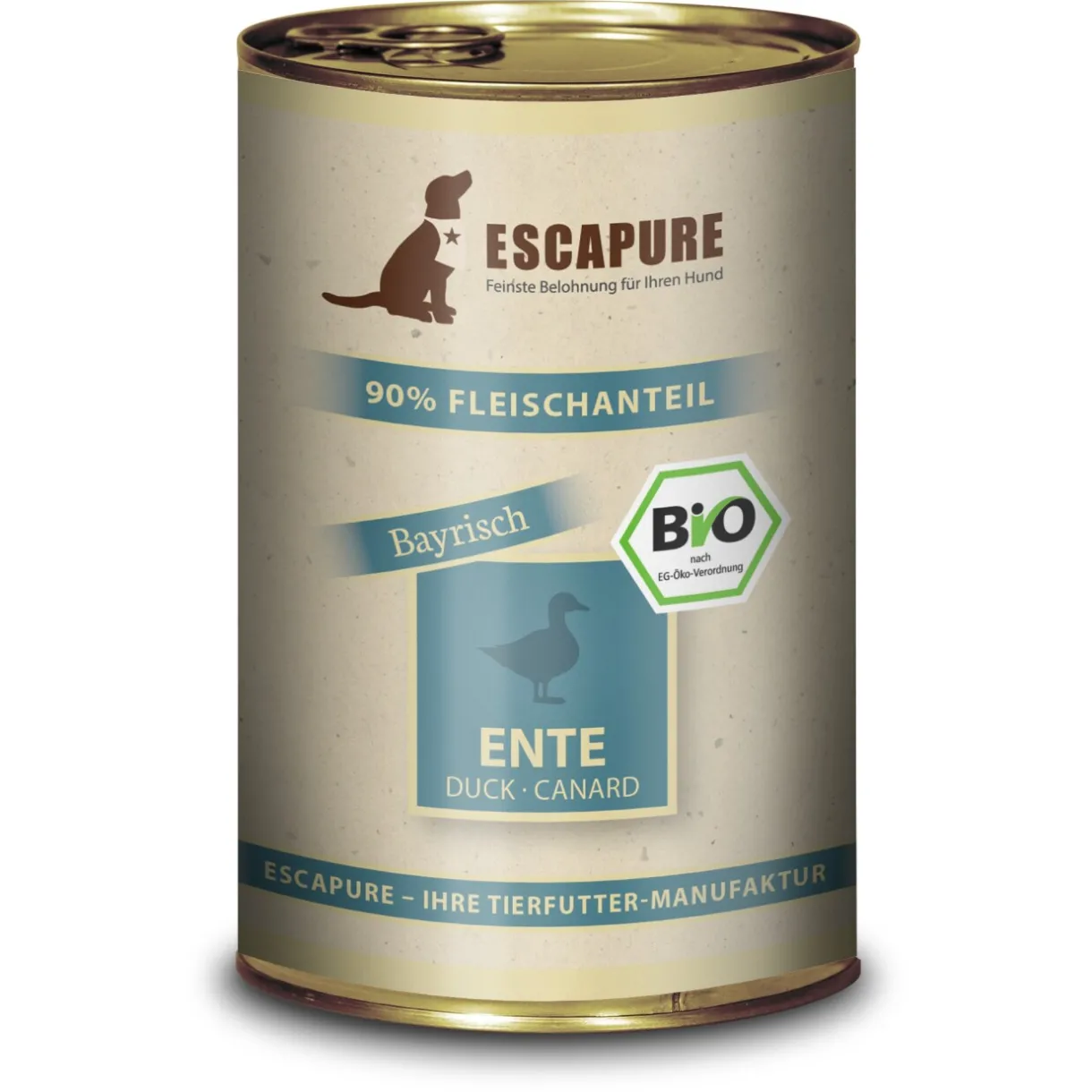 ESCAPURE Nourriture Humide^Nourriture humide pour chien Bio Adult Canard 6x400 g
