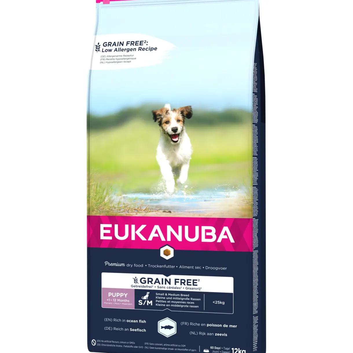 EUKANUBA Croquettes|Nourriture^Nourriture pour chiots sans céréales pour les races de petite et moyenne taille 12 kg 12 kg