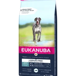 EUKANUBA Croquettes^sans céréales au poisson pour grandes races 12 kg