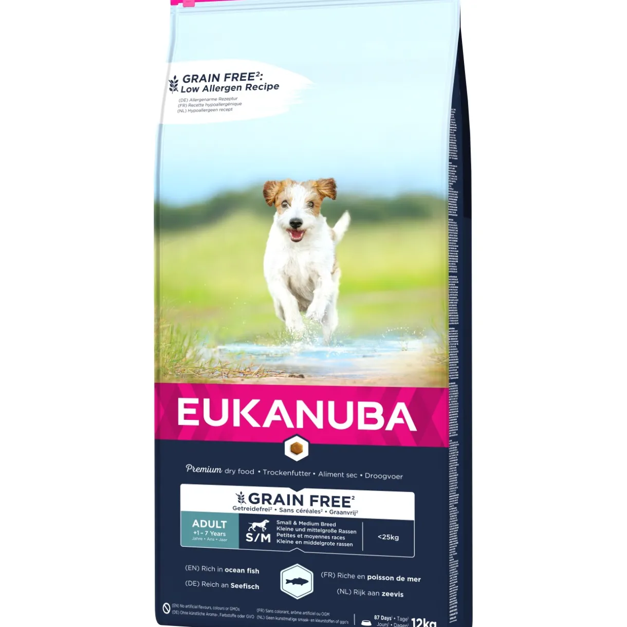 EUKANUBA Croquettes^sans céréales au poisson pour les races de petite et moyenne taille 12 kg 12 kg