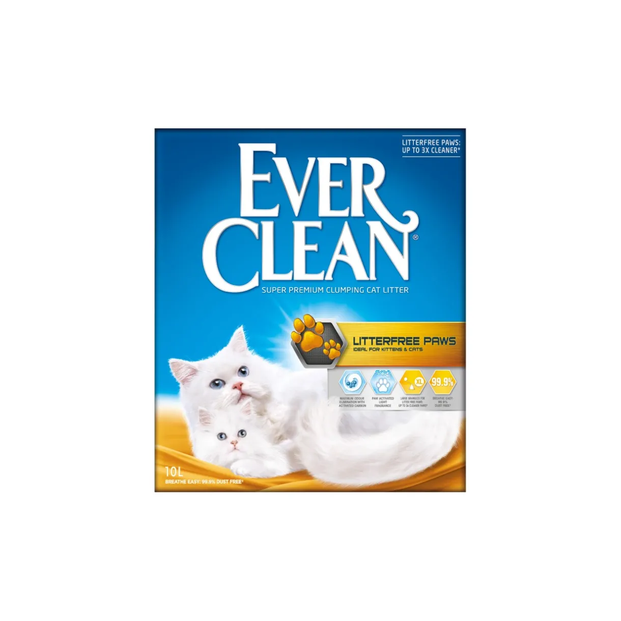 Litière Pour Chat^Ever Clean LitterFree Paws Litière pour chat 10 l