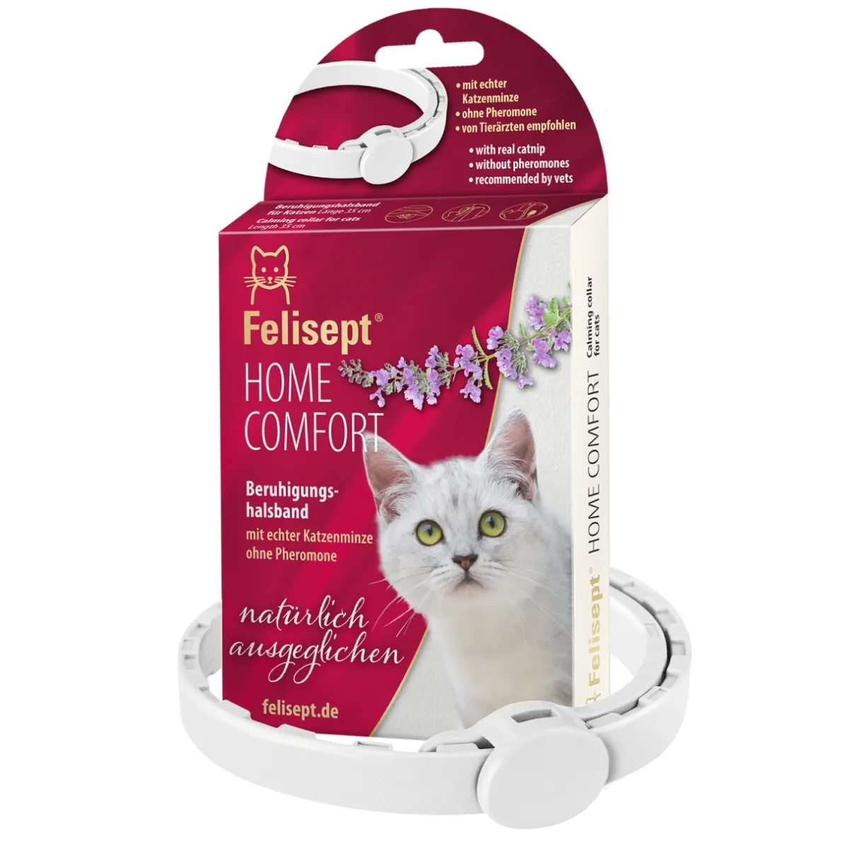 Felisept Calmants Pour Chat|Soin^Collier apaisant Home Comfort pour chats