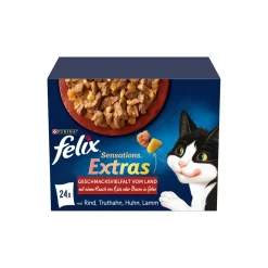 Felix Nourriture Humide^Sensations Extras Gelees 24 x 85 g