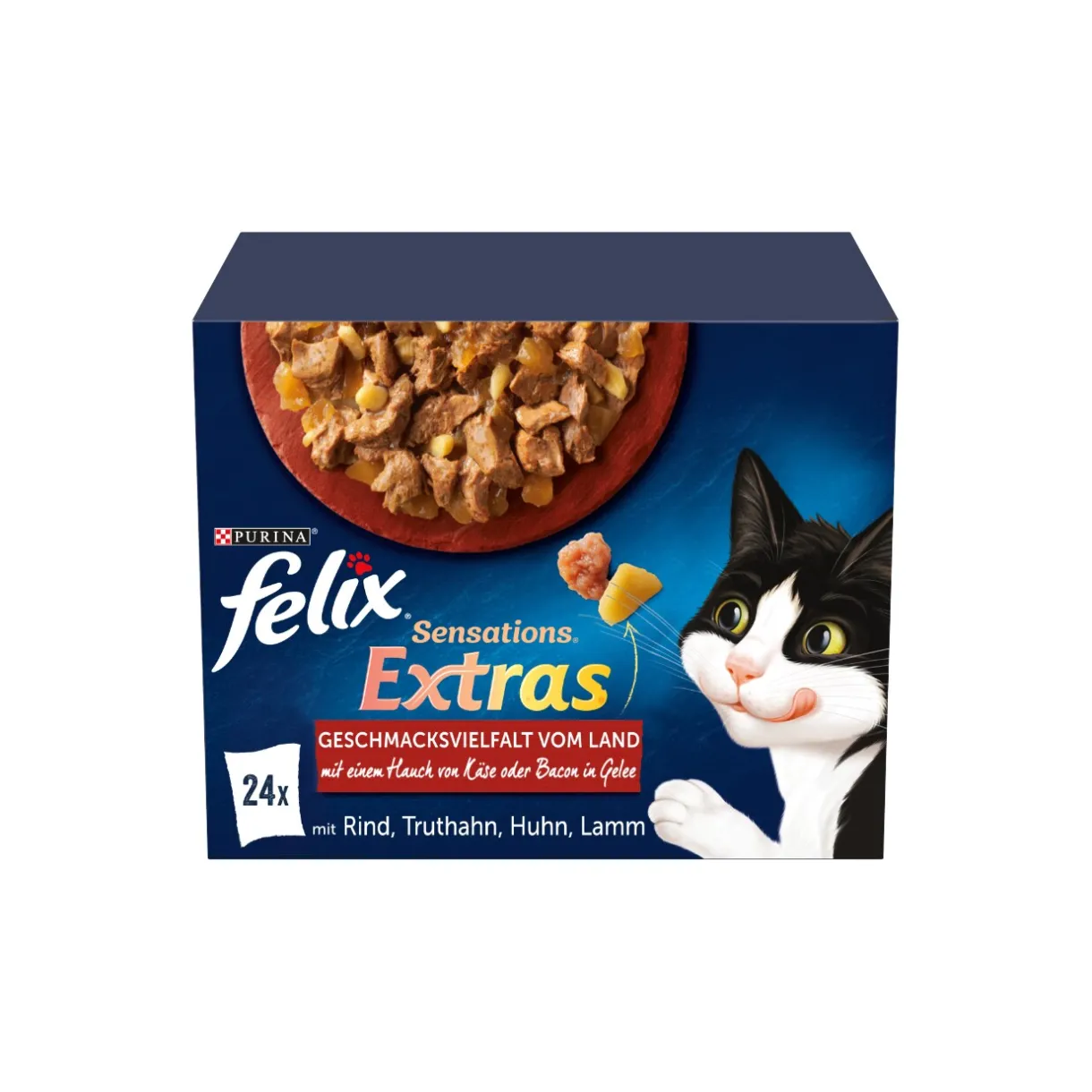 Felix Nourriture Humide^Sensations Extras Gelees 24 x 85 g