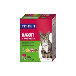 FIT+FUN Nourriture Humide^Adult Ragoût 4 variétés 12 x 100 g