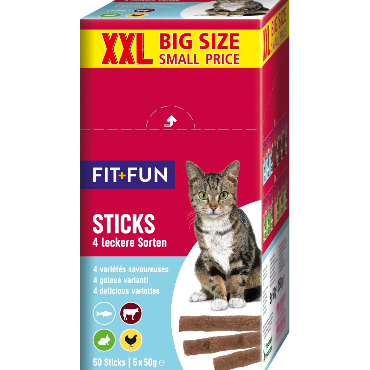 FIT+FUN Friandises^Bâtonnet XXL-Multipack 250 g