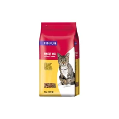 FIT+FUN Croquettes Pour Chat^Finest-Mix Poulet et dinde 5 kg