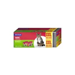 FIT+FUN Nourriture Humide^Ragoût Multipack XXL 44 x 100 g Variété de saveurs du pays