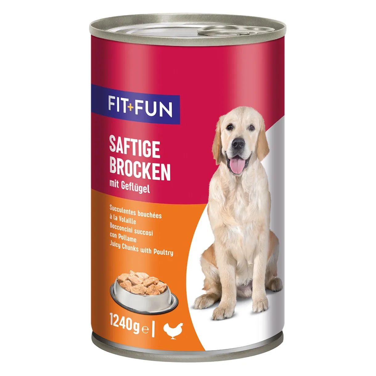 FIT+FUN Nourriture Humide^Ragoût Volaille 6x1,24 kg