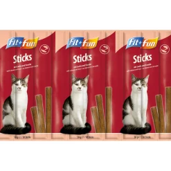 FIT+FUN Friandises^Sticks 25 x 10 pièces Saumon et truite