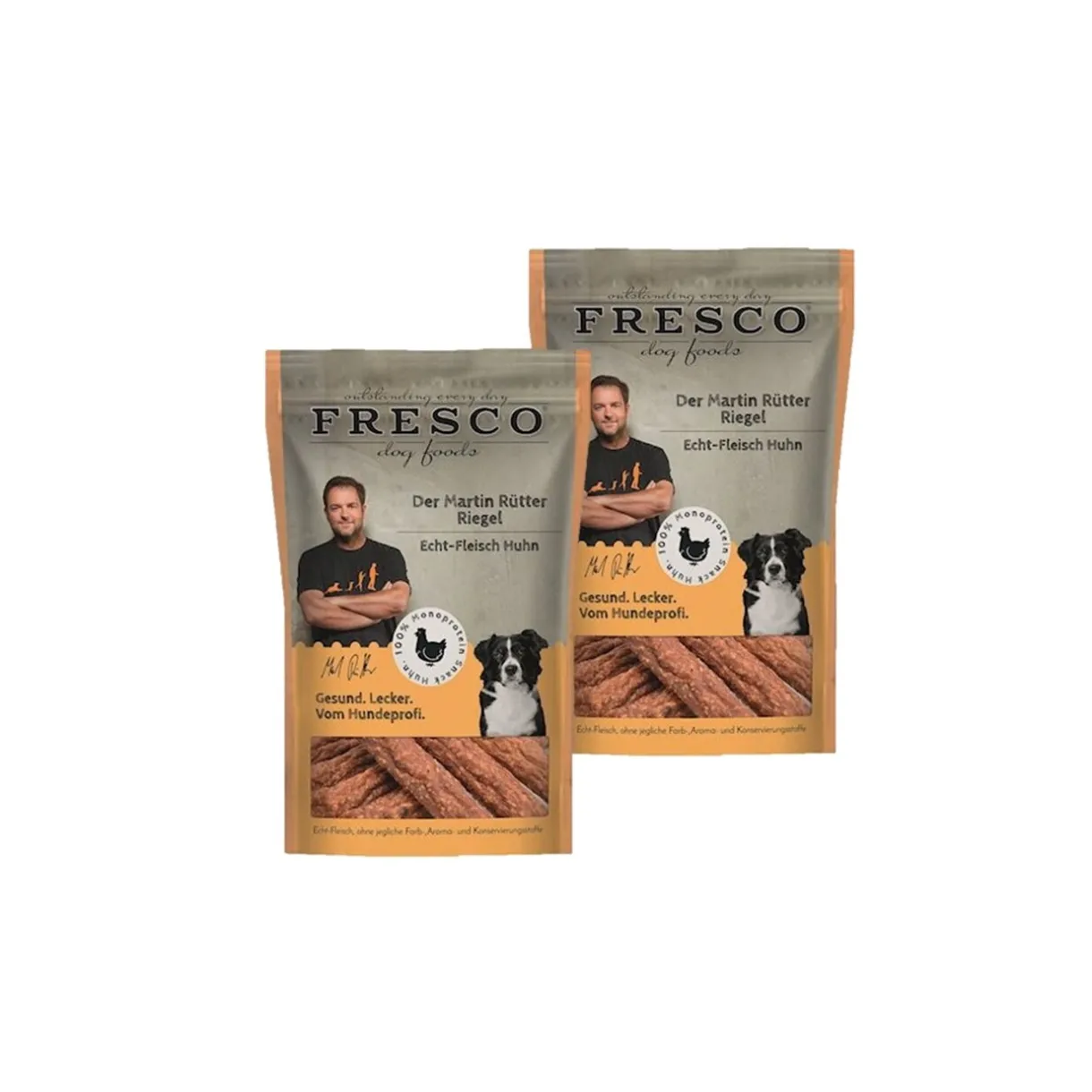FRESCO Friandises|Nourriture^bâtonnets d’entrainement M.Rütter 2x100g Véritable viande de poulet