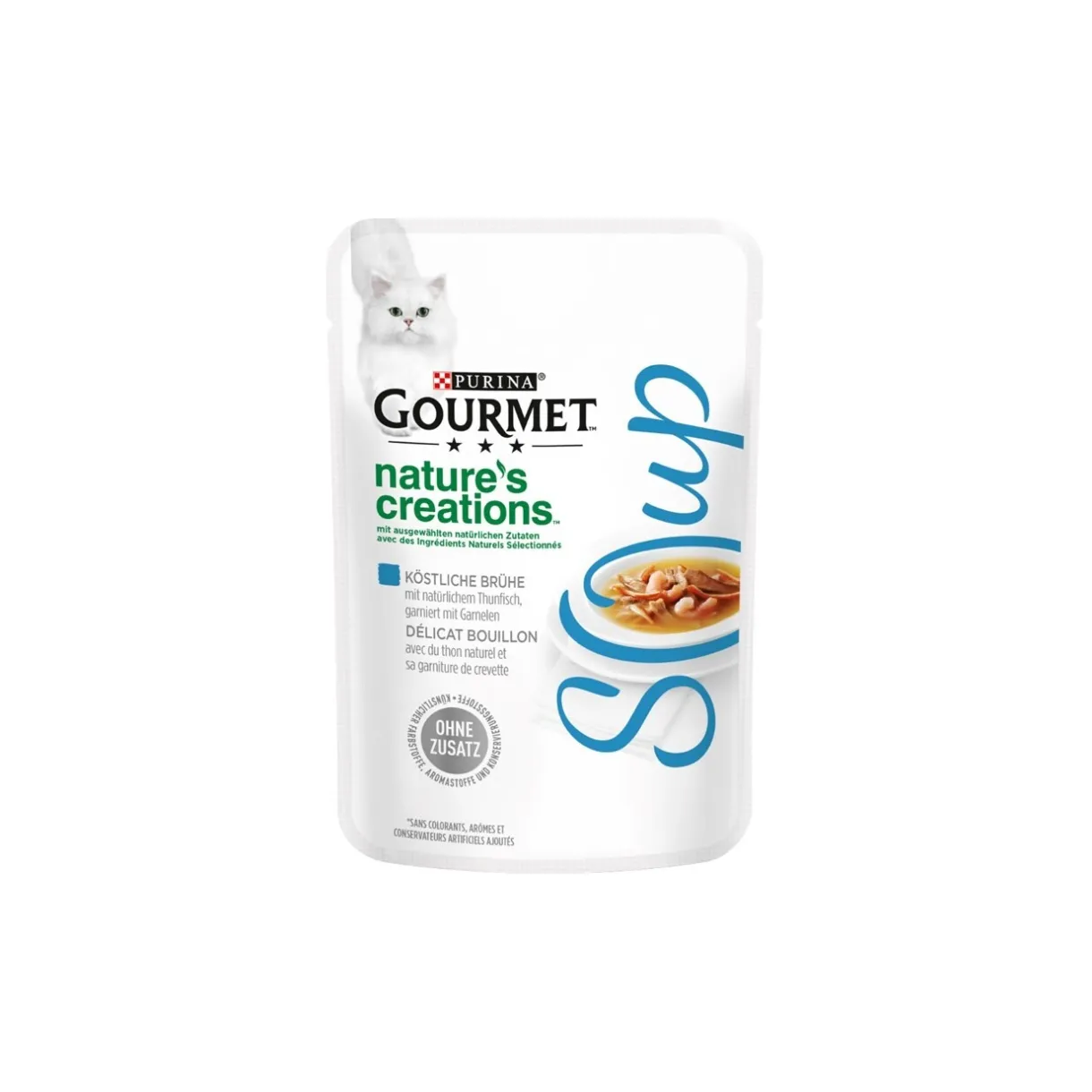 GOURMET Nourriture Humide^Crystal Soup 32 x 40 g Thon et crevettes