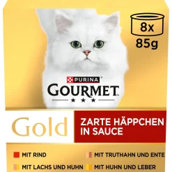 GOURMET Nourriture Humide^Gold Tendres bouchées 8 x 85 g