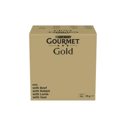 GOURMET Nourriture Humide^Le pâté fin Gold, aliment humide Mix pour chats 96 x 85 g