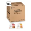 GOURMET Nourriture Humide^Mousse Revelations en sauce 48x57 g Poulet et bœuf