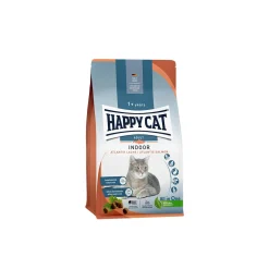HAPPY CAT Croquettes Pour Chat^Croquettes pour chat adulte, intérieur, saumon de l'Atlantique 1,3 kg
