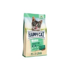 HAPPY CAT Croquettes Pour Chat^Croquettes pour chat adulte Minkas, Perfect Mix, volaille, poisson & agneau 4 kg