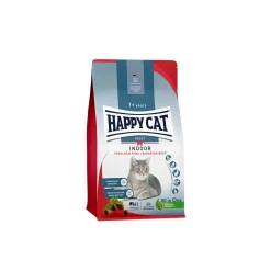 HAPPY CAT Croquettes Pour Chat^Indoor Croquettes Chat Adulte, Bœuf des Préalpes 1,3 kg