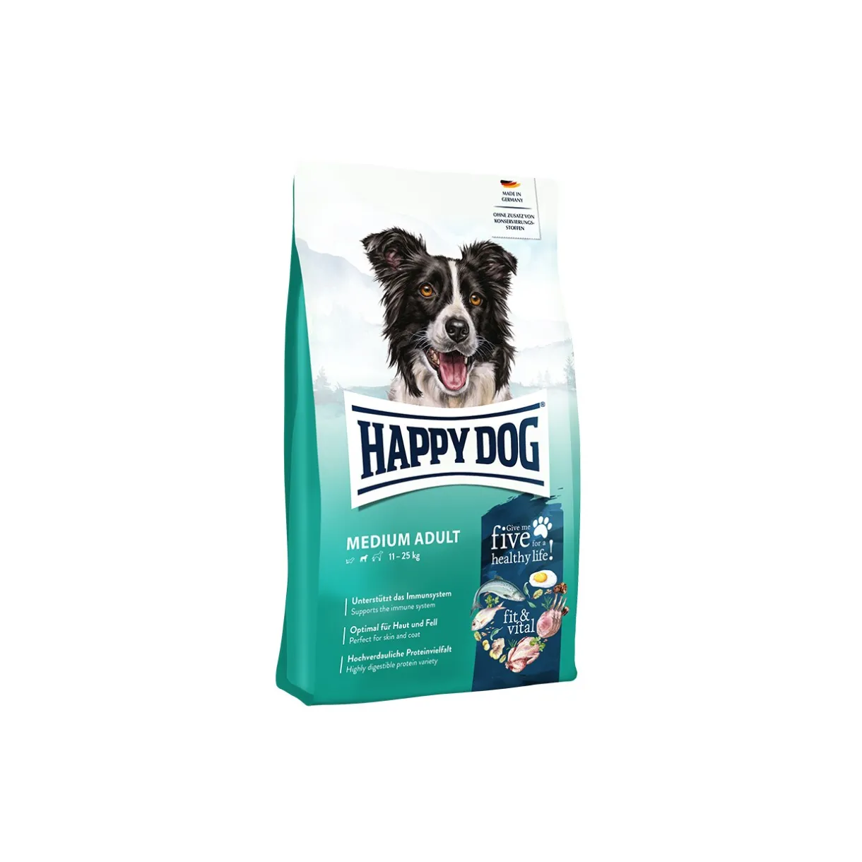 HAPPY DOG Croquettes^fit & vital Croquettes Chien Adulte, Medium 4 kg