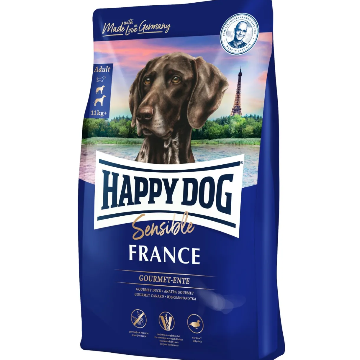 HAPPY DOG Croquettes^Sensible Croquettes Chien Adulte, France 4 kg