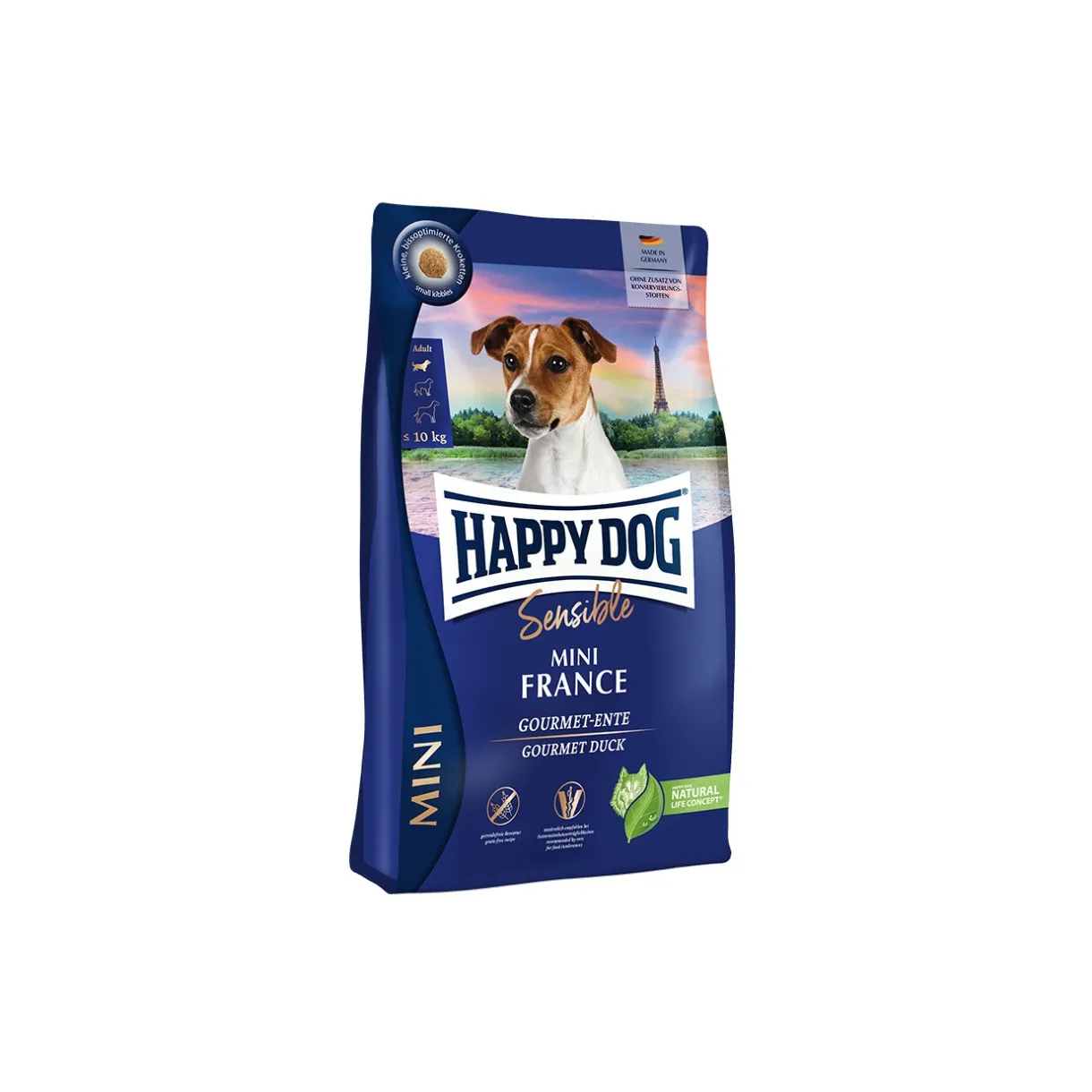 HAPPY DOG Croquettes^Sensible Croquettes Chien Adulte, Mini France 800 g