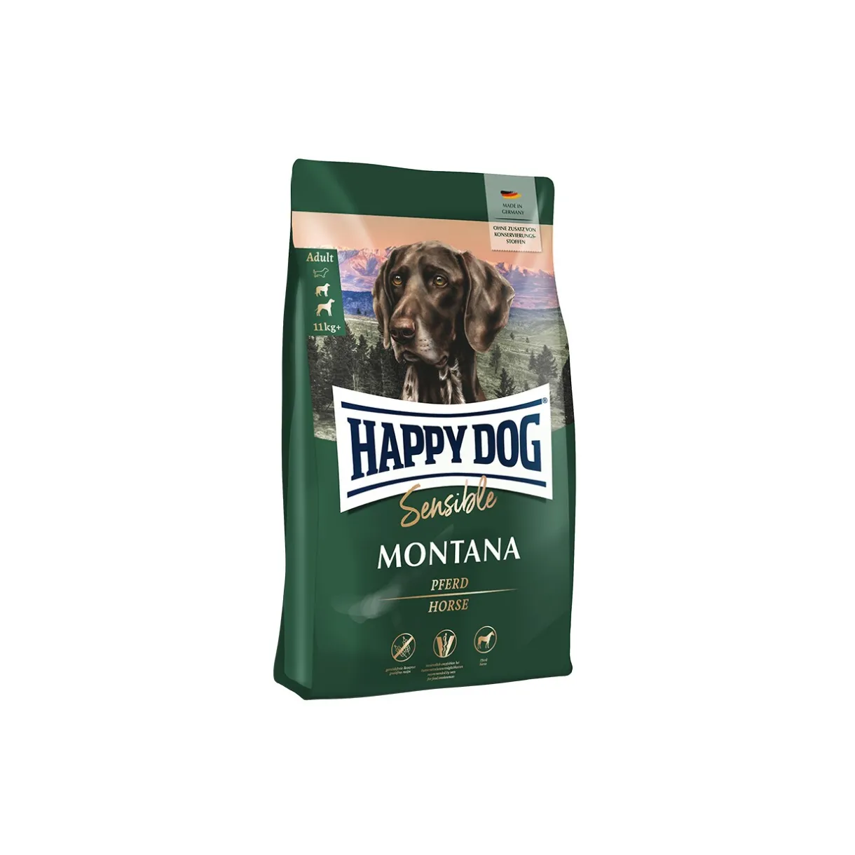 HAPPY DOG Croquettes^Sensible Croquettes Chien Adulte, Montana 1 kg