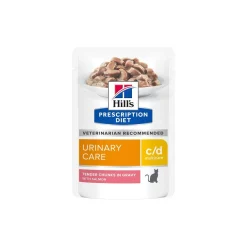 Hill's Alimentation Diététique|Nourriture Diététique Chat^Prescription Diet c/d Multicare Urinary Care Saumon 12x85 g