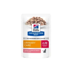 Hill's Problèmes Urinaires|Nourriture Problèmes Urinaires^Prescription Diet c/d Urinary Stress Saumon 12x85 g