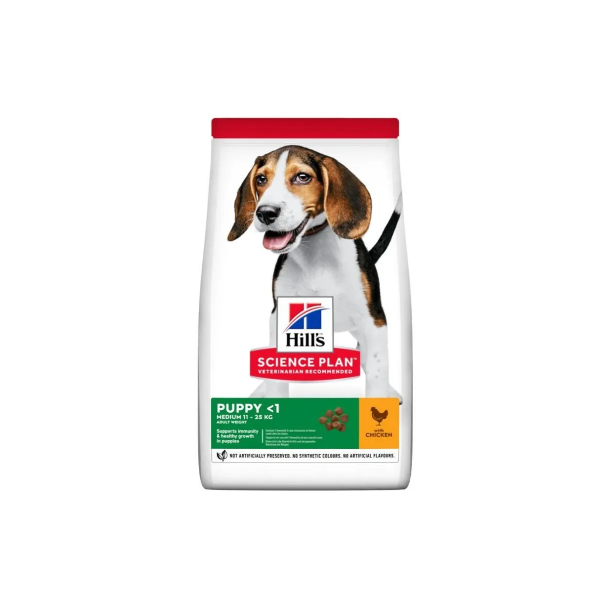Hill's Croquettes|Nourriture^Science Plan Medium nourriture pour chiots, avec DHA issu d’huile de poisson Poulet 14 kg