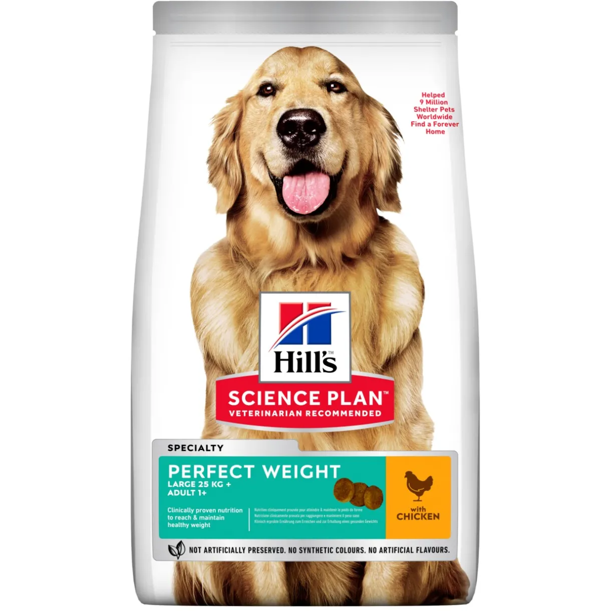 Hill's Croquettes^Science Plan Perfect Weight Adult Poulet 12 kg