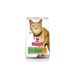 Hill's Croquettes Pour Chat^Science Plan Youthful Vitality Adult Mature 7+ avec du poulet 1,5 kg