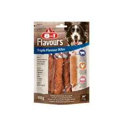 8in1 Friandises^8en 1 Triple Flavour Ribs 6 pièces