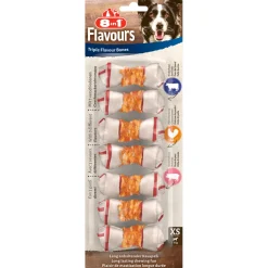 8in1 Friandises^8en1 Triple Flavour os à mâcher XS 7 pcs