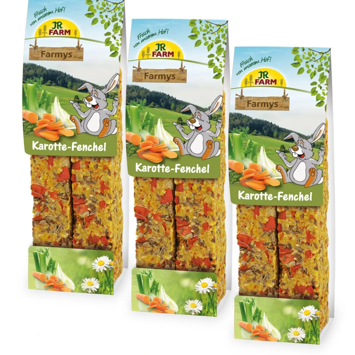 JR Farm Friandises^Farmy’s fenouil carotte 3x160g