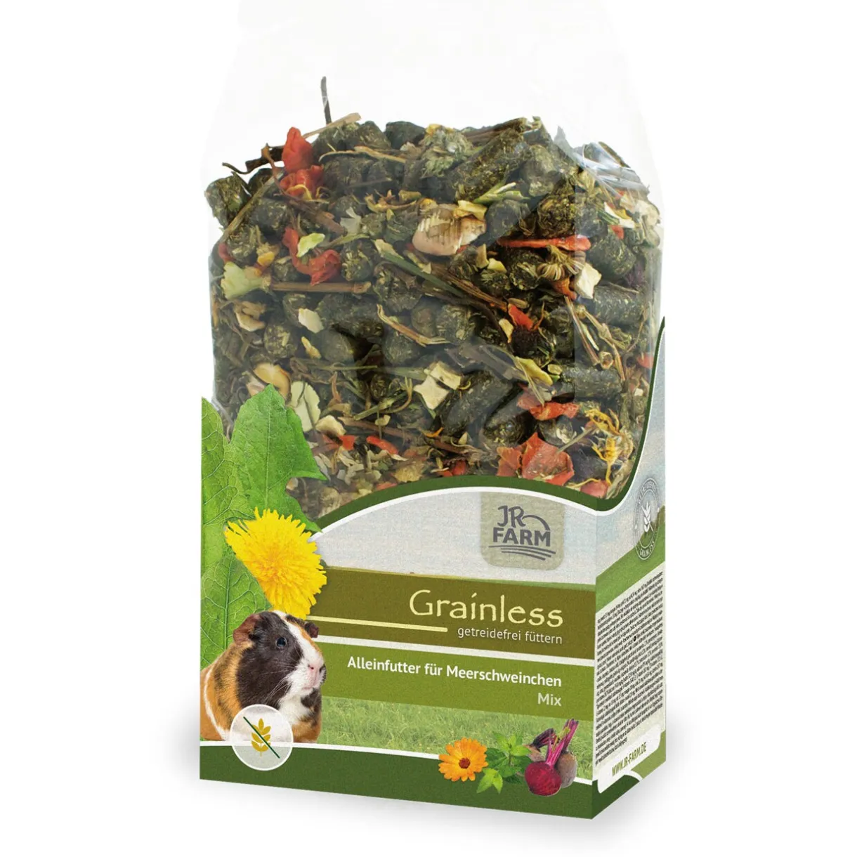 JR Farm Cochons D’Inde|Nourriture Principale^Grainless Mix Cochons d’Inde 650 g
