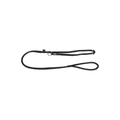 Kerbl Laisses^Laisse à enrouleur en cuir ronde , Roma noire 170 cm, 8 mm
