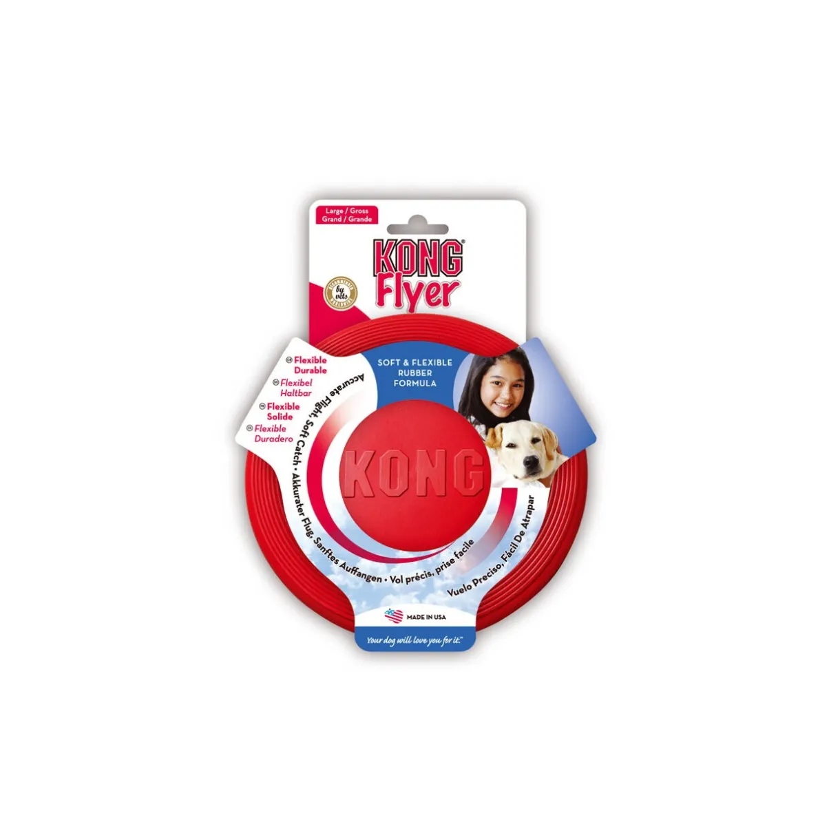 KONG Jouets^Frisbee rouge S