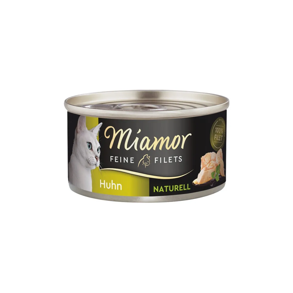 Miamor Nourriture Humide^Feine Filets Naturelle dans leur jus Pur poulet 24x80 g