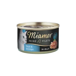 Miamor Nourriture Humide^Feine Filets Thon et crevettes 24x100 g