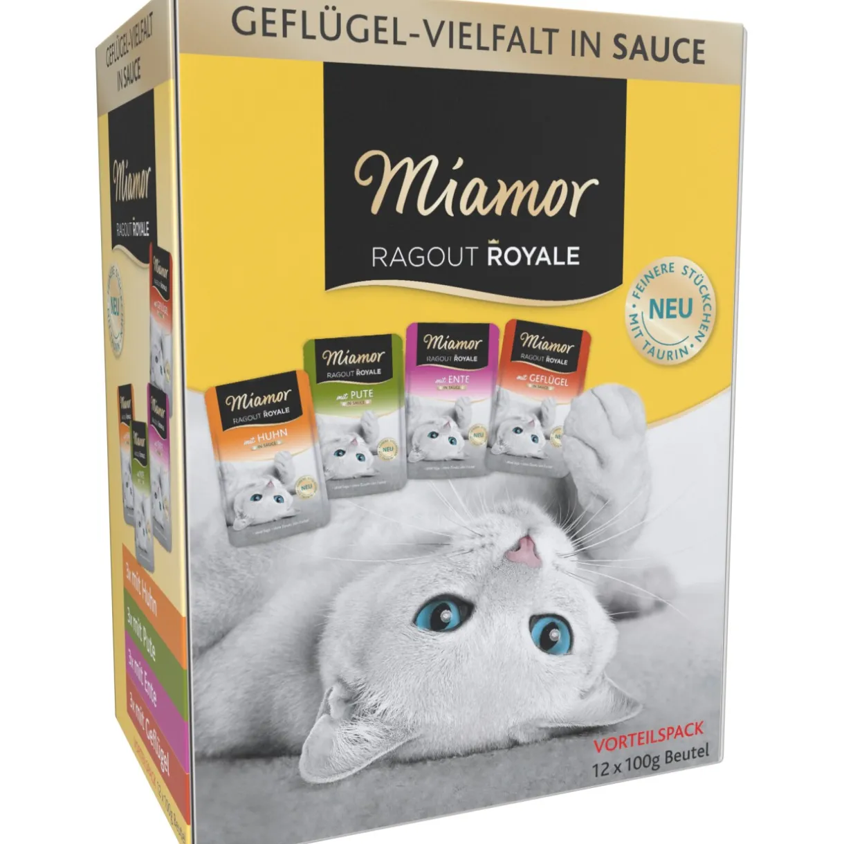 Miamor Nourriture Humide^Ragout Royale, Multibox Sauce volaille 12 x 100 g