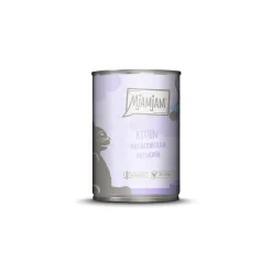 MjAMjAM Nourriture Humide|Nourriture^Kitten poulet juteux à l’huile de saumon 6 x 400 g Veau à l’huile de saumon 6x400 g