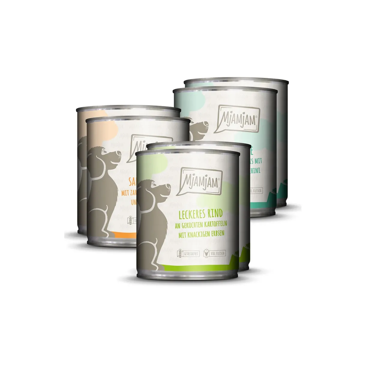 MjAMjAM Nourriture Humide^Mixpaket Adult 6x800g