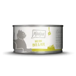 MjAMjAM Nourriture Humide^nourriture humide pour chat adulte, Duo 6x100 g Canard et dinde