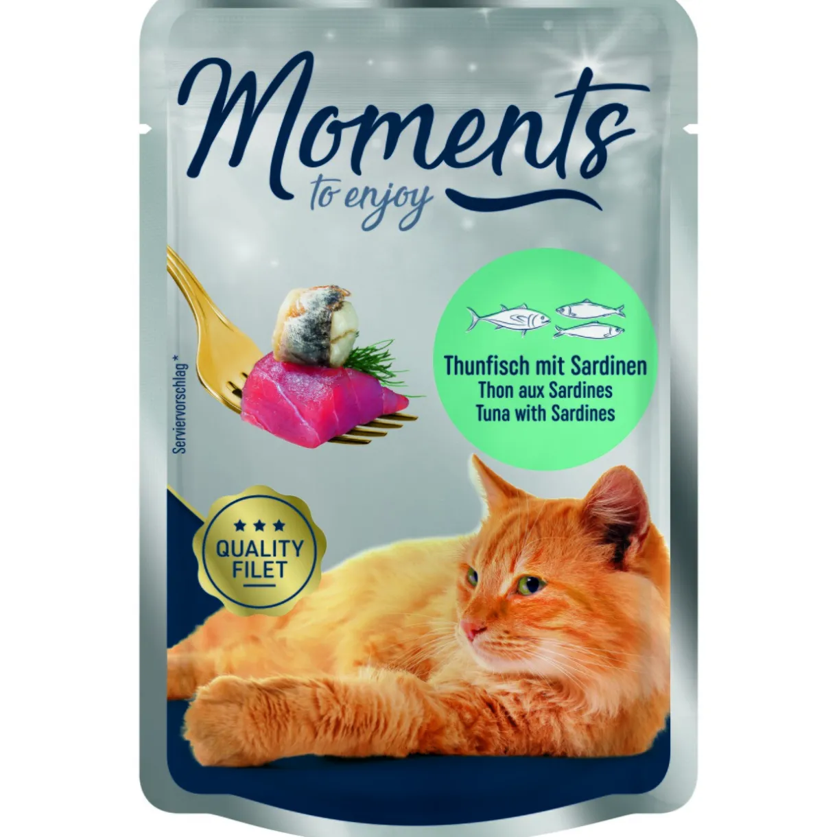 MOMENTS Nourriture Humide^Adult Thon aux sardines : 12x70 g