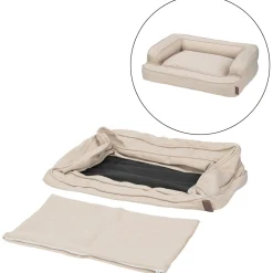 Lits Pour Chien^MORE Housse de rechange pour couchette Comfort Deluxe beige S