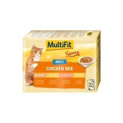 MultiFit Nourriture Humide^Adult Sauce Chicken Mix Multipack 12x100 g