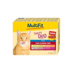 MultiFit Nourriture Humide^Adult Sauce Duo Classic Mix multipack 12x100 g