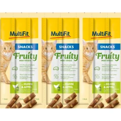 MultiFit Friandises^Bâtonnets Fruity Meat 7x8x5 g Poulet et pomme
