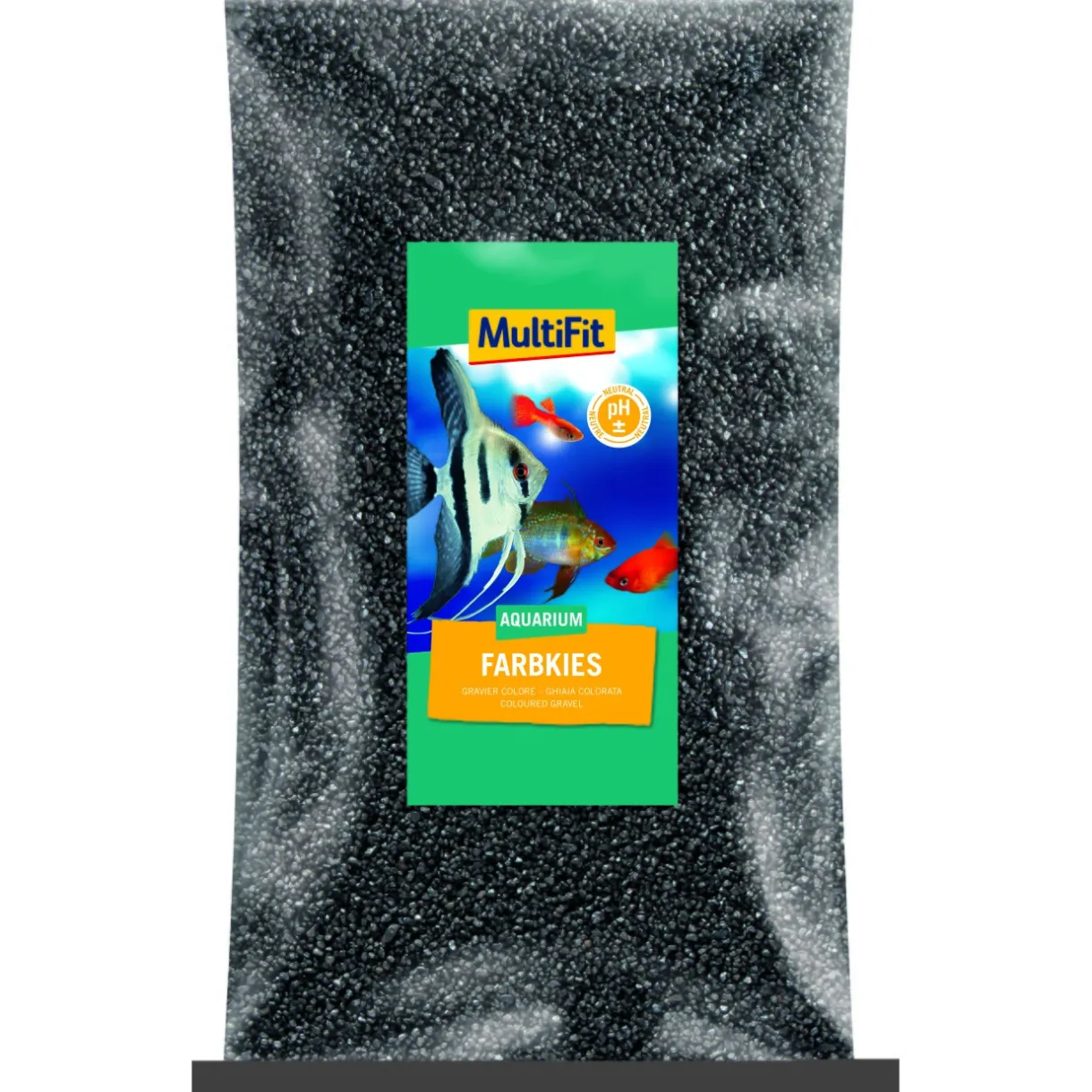 MultiFit Substrat^Gravier coloré 2-3 mm 5 kg noir