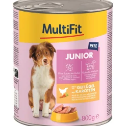 MultiFit Nourriture Humide|Nourriture^Junior Pate volaille aux carottes 6x800 g